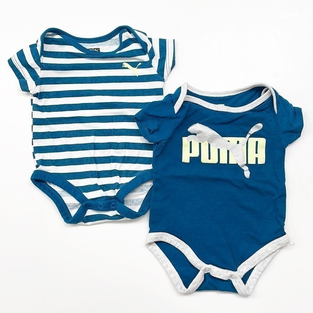 Puma baby boys striped bodysuits